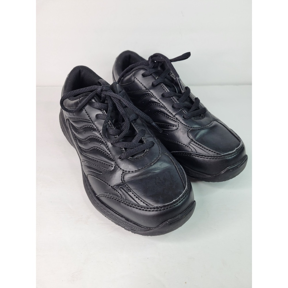 TredSafe Pepper Womens 7.5W Black Slip Resistant Work Shoes Lace Up Sneakers